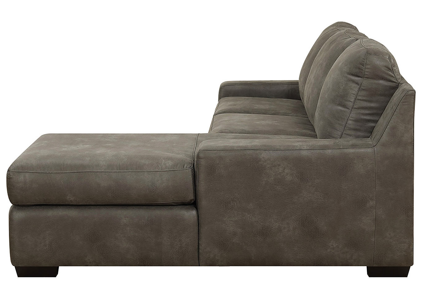 Michelle Charcoal Track Arm Sofa Chaise,Taba Home Furnishings